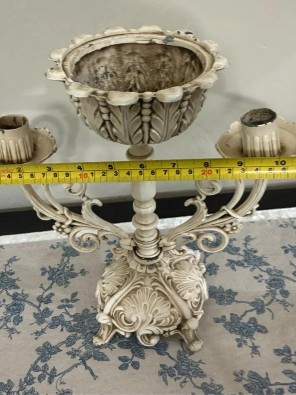 Vintage Style Shabby Chic French Country Candle Holder Candelabra